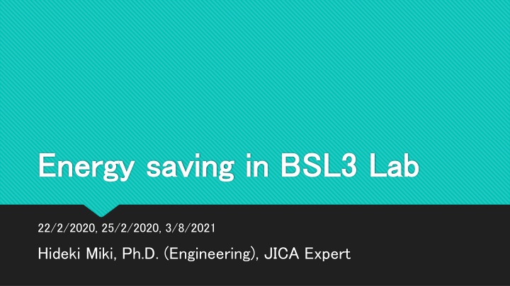 Energy Saving in BSL3 Lab - AC System Efficiency