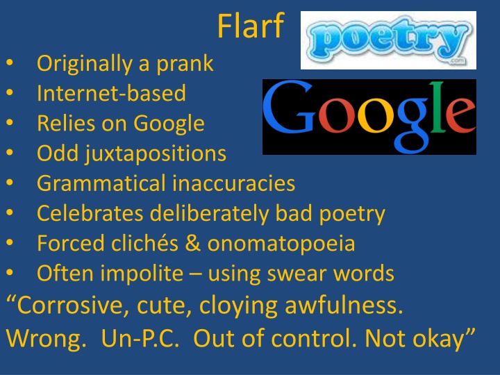 Celebration of Flarf Poetry