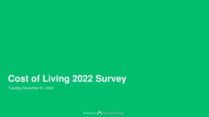 Cost of Living 2022 Survey