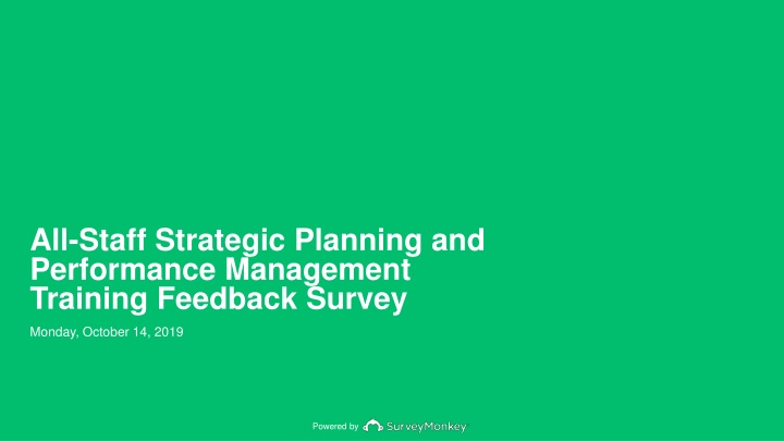 All-Staff Strategic Planning and Performance Management Training Feedback Survey