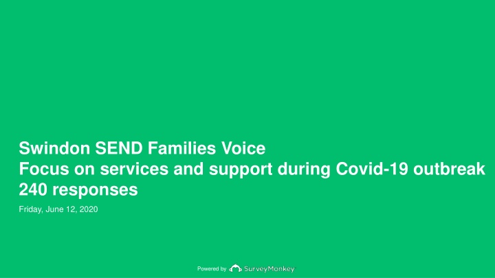 Swindon SEND Families Voice Focus on Services and Support during Covid-19 Outbreak