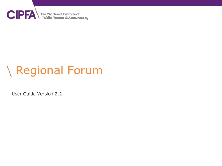 Regional Forum
