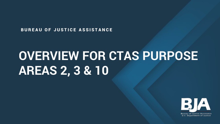 Bureau of Justice Assistance Overview for CTAS Purpose Areas