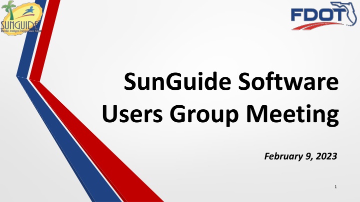 SunGuide Software Users Group Meeting - February 9, 2023