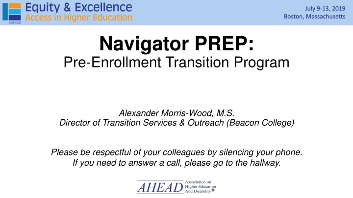 Navigator PREP: Supporting Successful Transition to Beacon College