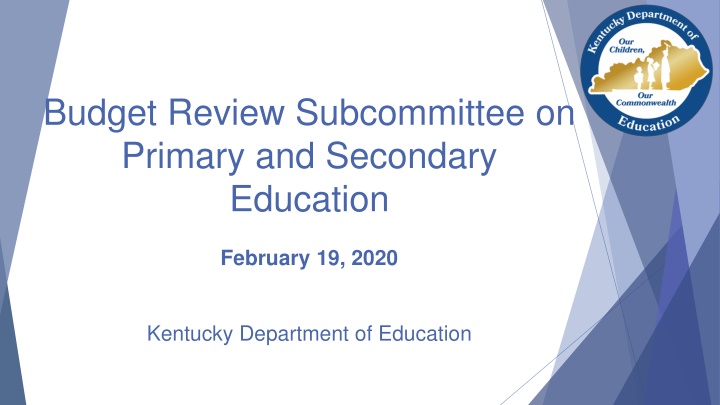 Budget Review Subcommittee on Primary and Secondary Education