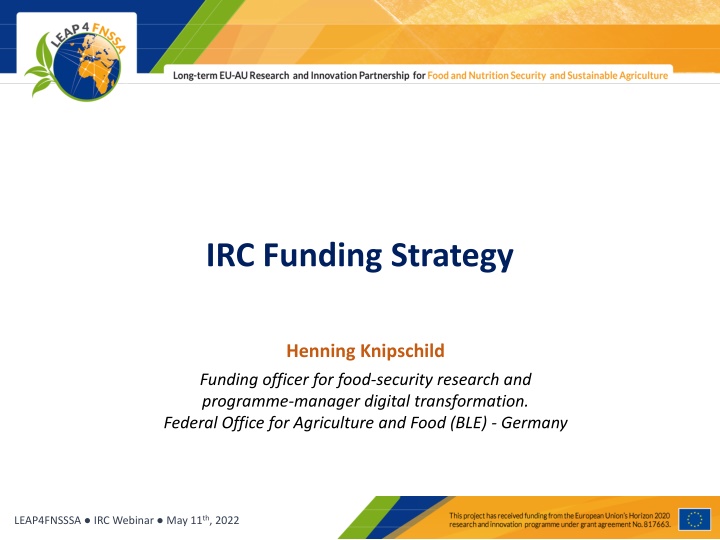 IRC Funding Strategy