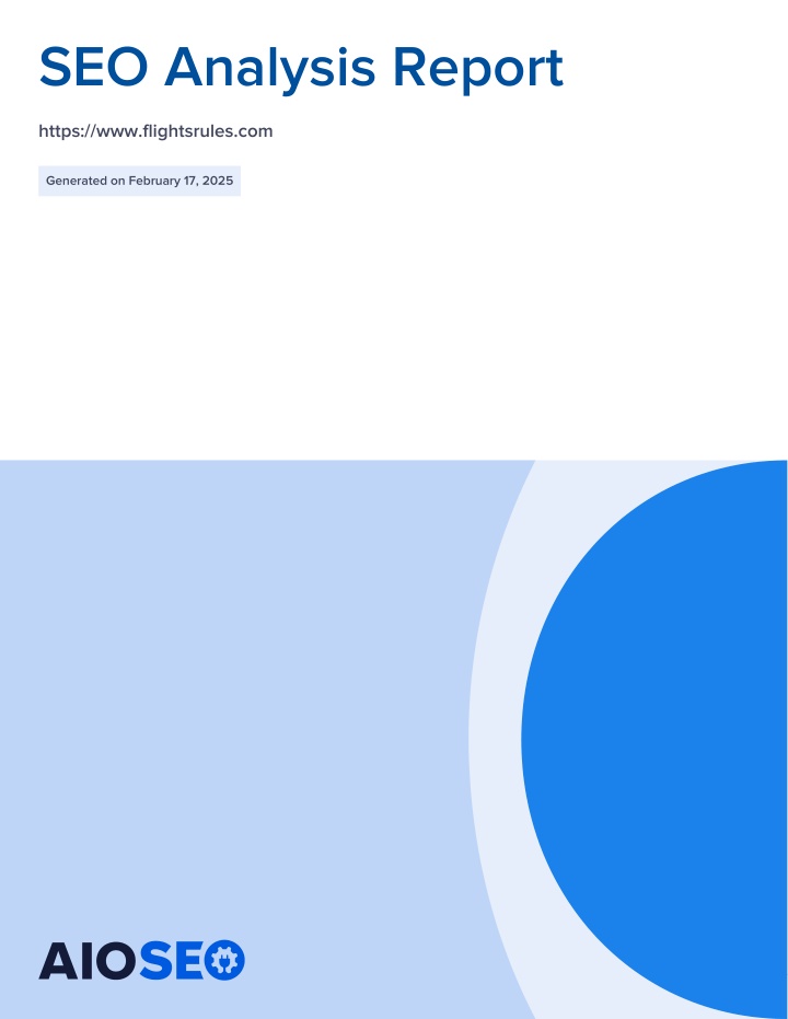 seo analysis report n.w