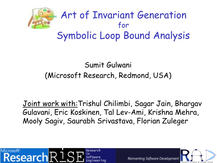 Symbolic Loop Bound Analysis: Art of Invariant Generation