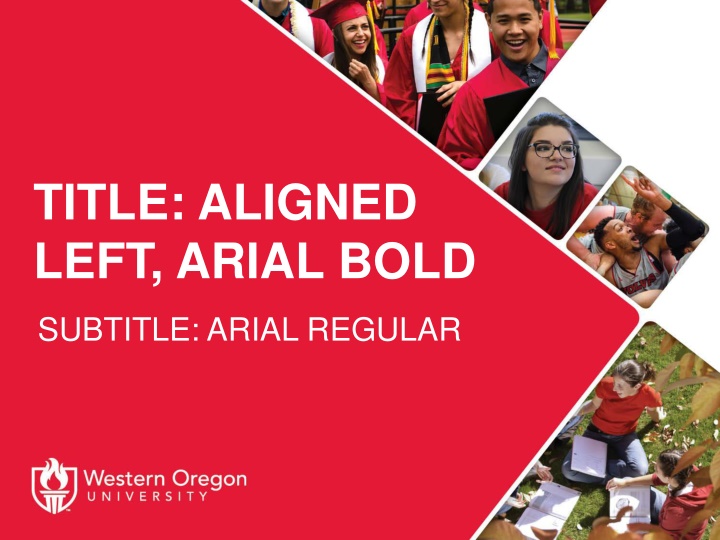 Title Aligned Left Arial Bold