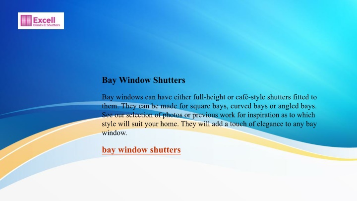 bay window shutters n.w
