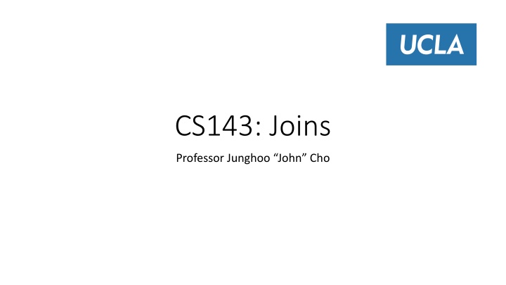 Join Algorithms in Database Management