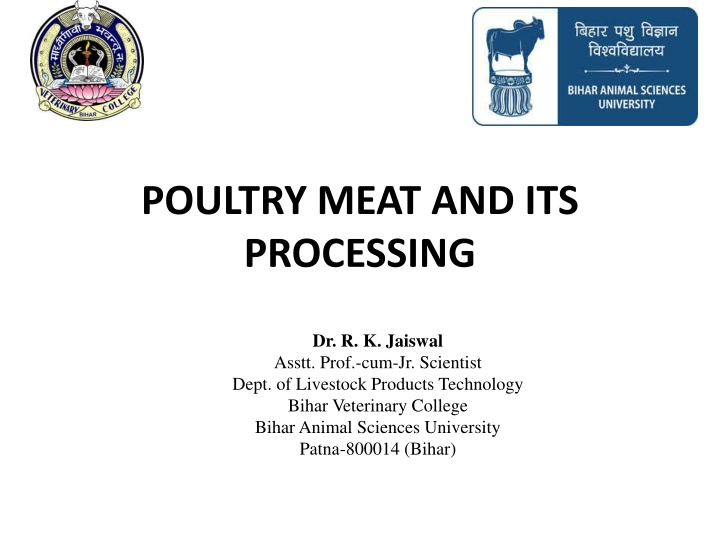 Poultry Meat Processing and Preservation