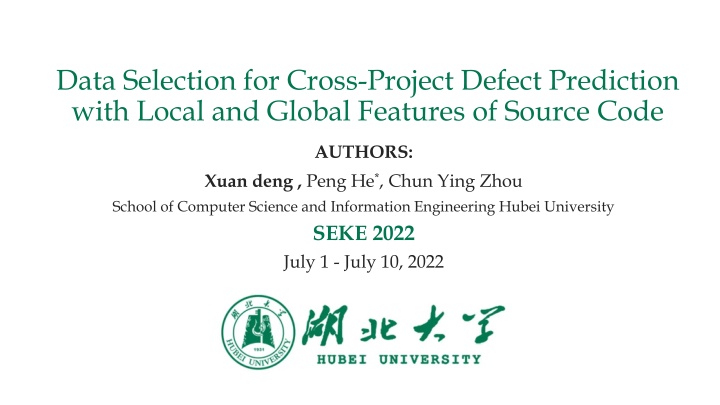 Data Selection for Cross-Project Defect Prediction with Source Code Features