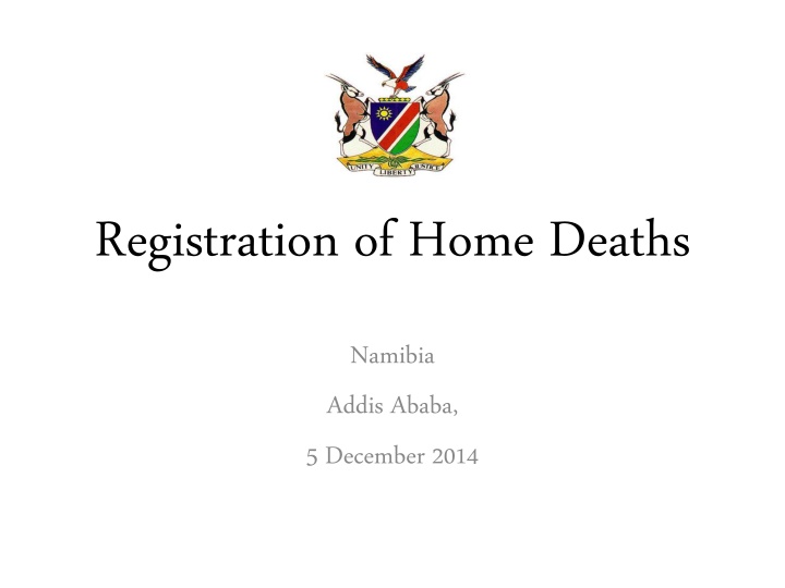 Registration of Home Deaths