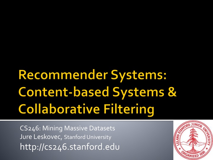 Mining Massive Datasets for Better Recommendations