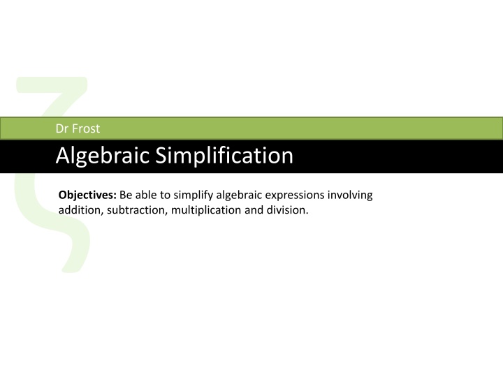 Algebraic Simplification
