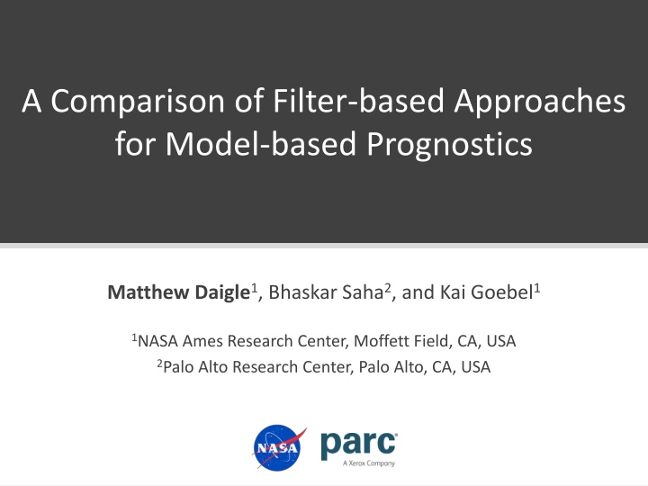 Filter-based Approaches for Model-based Prognostics Comparison