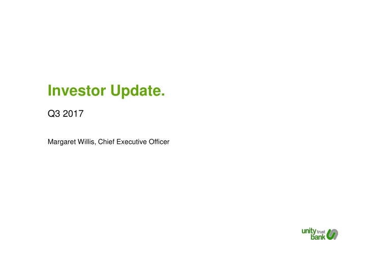 Investor Update.