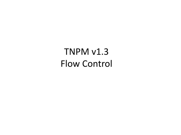 Flow Control in TNPM v1.3 - Components and Disk Usage Monitoring