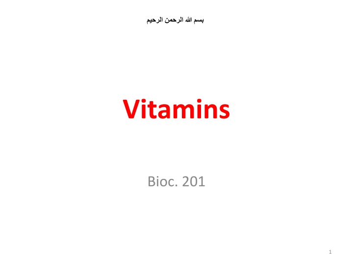 Vitamins and Their Functions