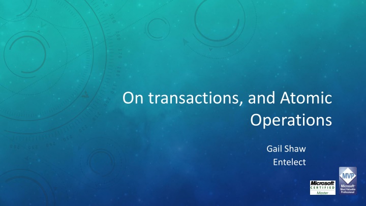 On Transactions and Atomic Operations