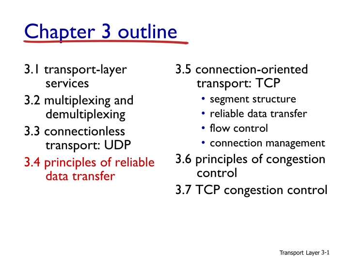 Transport Layer Services: Multiplexing, Demultiplexing, and Reliable Data Transfer