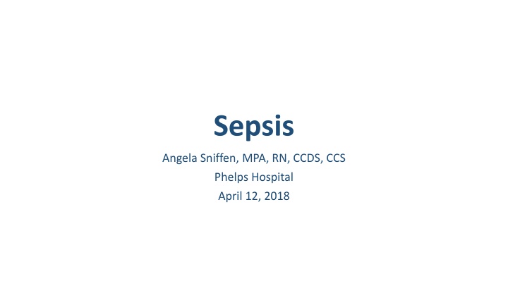 Guidelines for Coding Sepsis with Organ Dysfunction