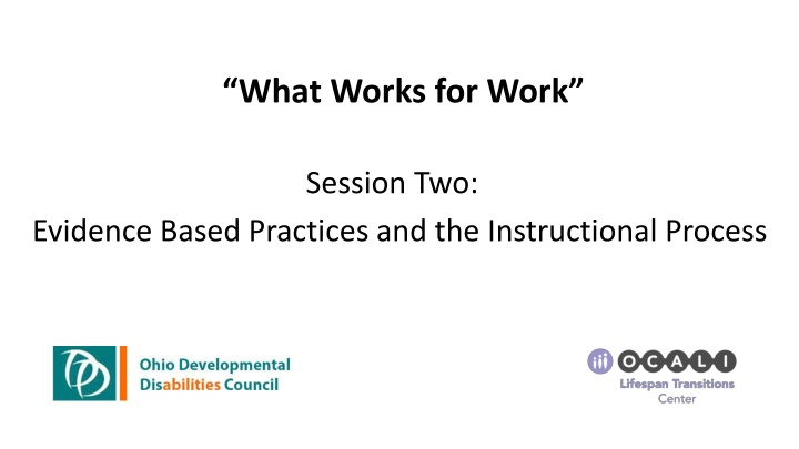 Evidence-Based Practices in Instructional Process