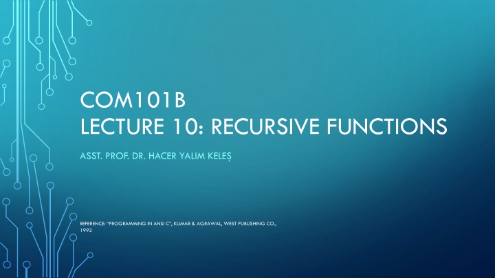 Recursive Functions in C Programming