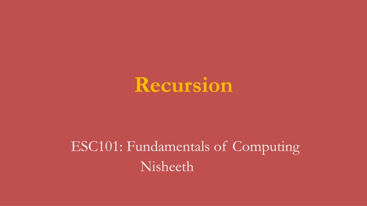 The World of Recursion in Computing