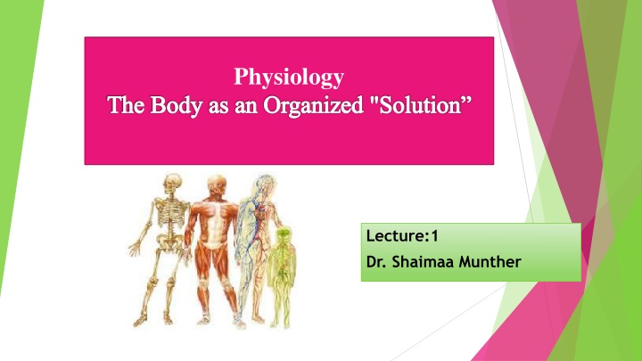 Physiology: The Body as an Organized Solution