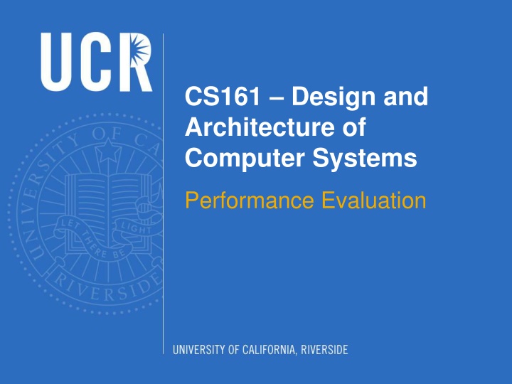 Performance Evaluation in Computer Systems