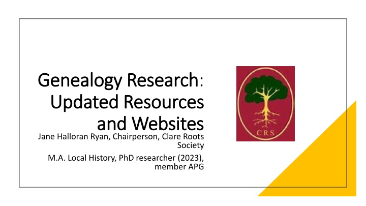 Updated Genealogy Resources and Websites in Clare
