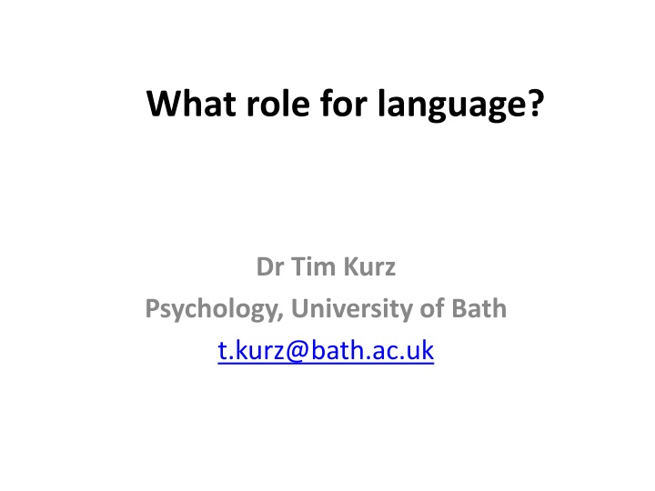Role of Language in Social Discourse