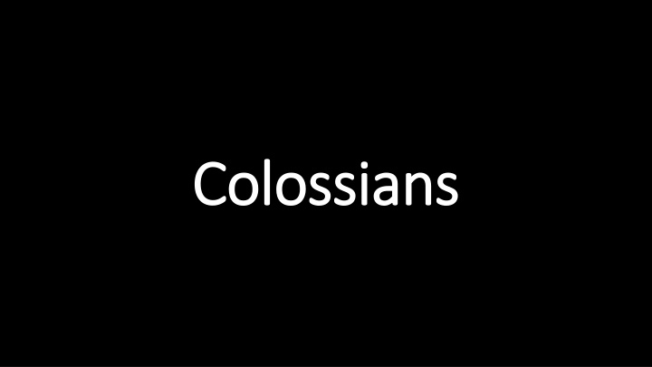 Colossians