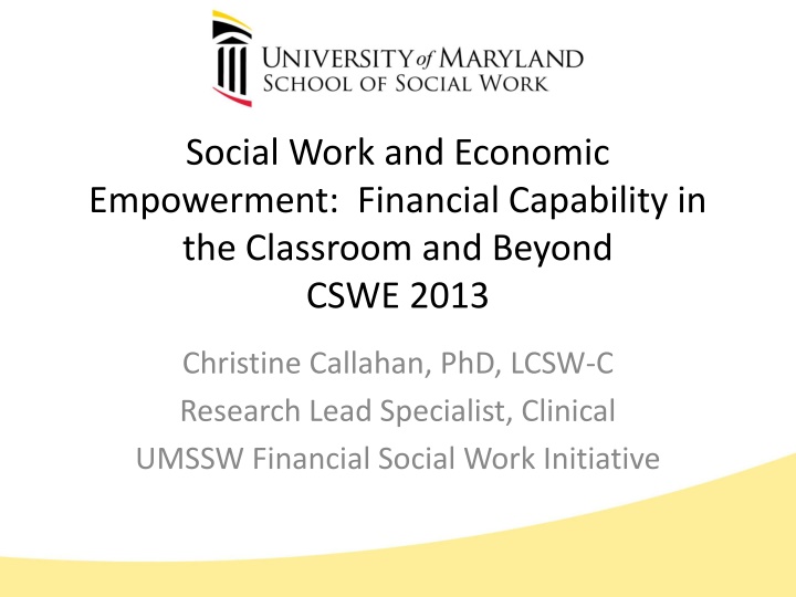 Financial Social Work: Empowering Communities Through Education and Practice