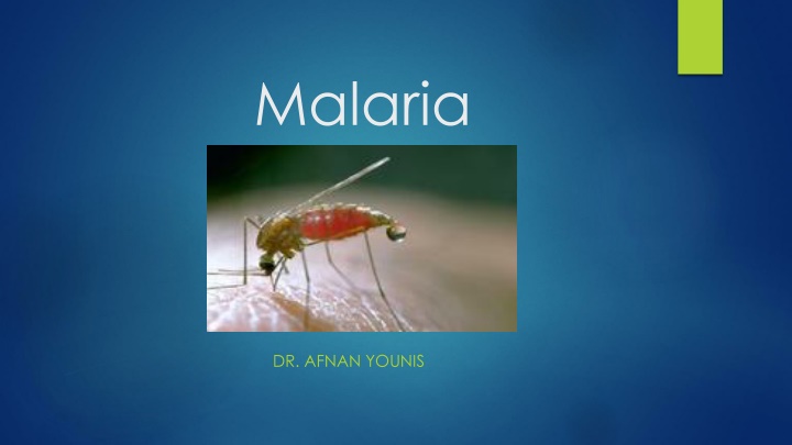 Malaria Epidemiology and Prevention