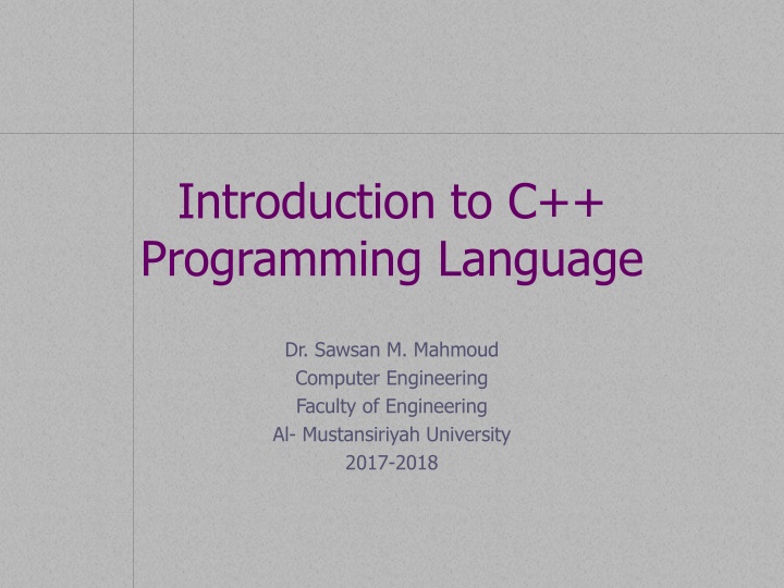 Introduction to C++ Programming Data Structures