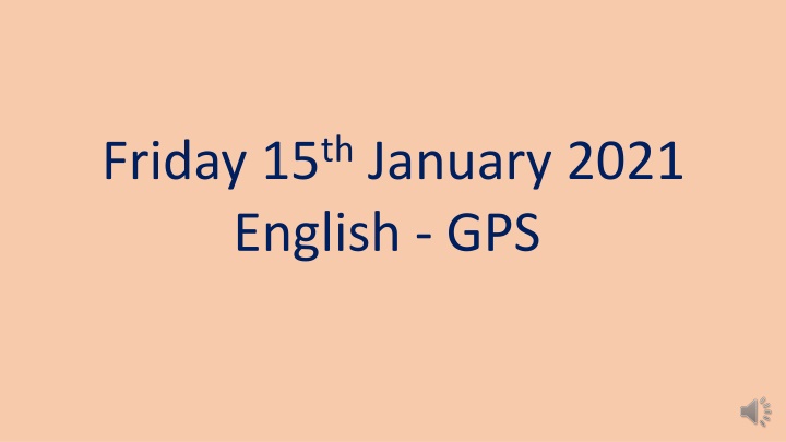 English - GPS