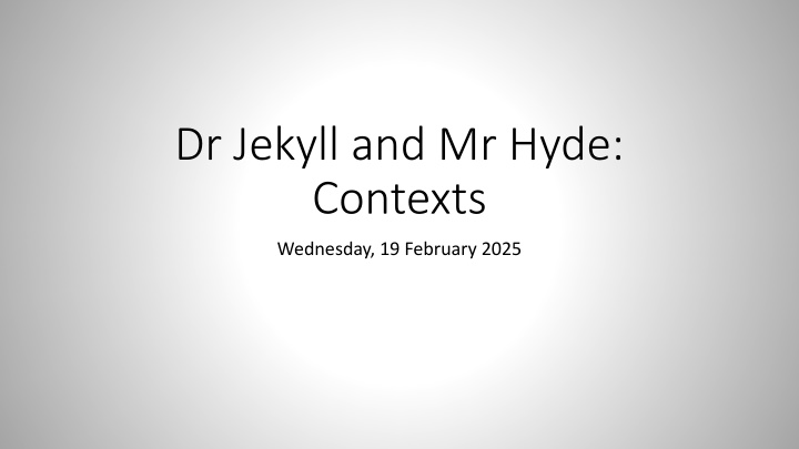Themes in Dr. Jekyll and Mr. Hyde: Science, Discovery, and Degeneration