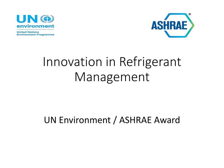 Innovation in Refrigerant Management