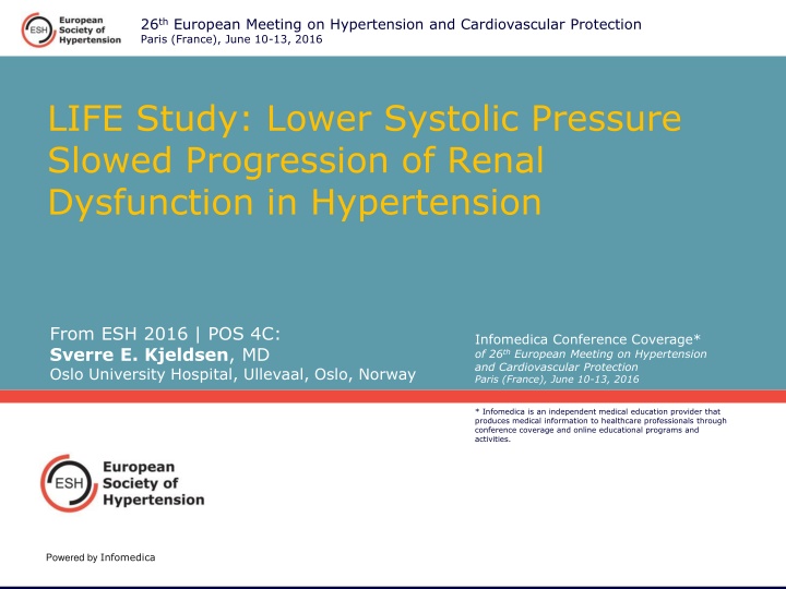 Lower Systolic Pressure in Hypertension and Renal Function Protection