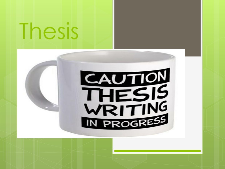 Crafting a Strong Thesis Statement