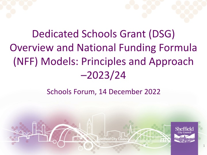 DSG Overview and National Funding Formula 2023/24