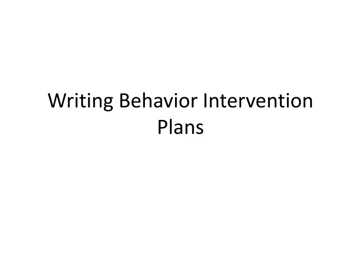 Plans