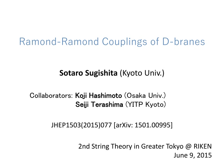 Ramond-Ramond Couplings of D-branes