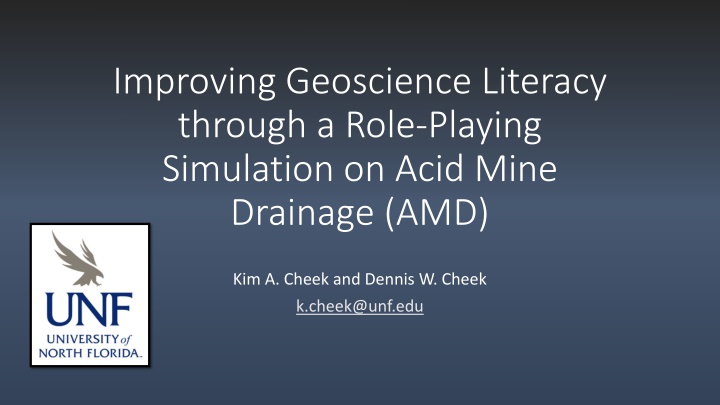 Enhancing Geoscience Literacy with Role-Playing Simulation on Acid Mine Drainage