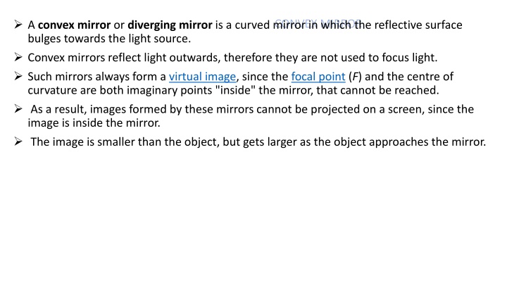 Convex and Concave Mirrors: Properties and Uses