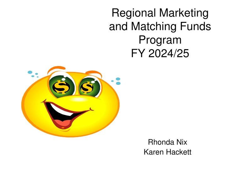 Regional Marketing and Matching Funds Program FY 2024/25